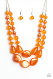 Beach Glam - Orange Necklace Paparazzi