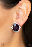 Regally Radiant - Purple Clip-On Earring Paparazzi
