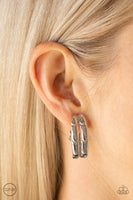 Ringing in Radiance - Silver Clip-On Earrings Paparazzi