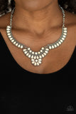 Omega Oasis - White Necklace Paparazzi