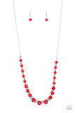 Stratosphere Sparkle - Red Necklace Paparazzi