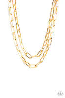 Make A CHAINge - Gold Necklace Paparazzi