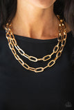 Make A CHAINge - Gold Necklace Paparazzi