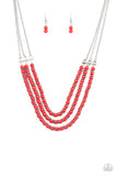 Terra Trails - Red Necklace Paparazzi