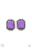 Glitter Enthusiast - Purple Clip-On Earring