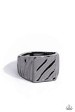 Illusion - Black Men's Ring Paparazzi