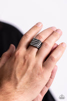 Illusion - Black Men's Ring Paparazzi