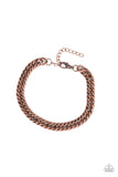 Next Man Up - Copper Men's Bracelet Paparazzi