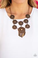 Modern Medalist - Copper Necklace Paparazzi