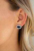 Floral Glow - Blue Post Earrings Paparazzi