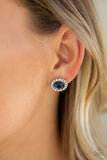 Floral Glow - Blue Post Earrings Paparazzi