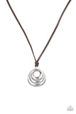 Desert Spiral - Silver Urban Necklace Paparazzi