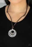 Desert Spiral - Silver Urban Necklace Paparazzi