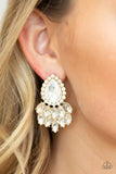 A Breath of Fresh HEIR - Gold Post Earrings Paparazzi