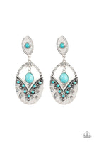 Terra Tribute - Blue Post Earring Paparazzi