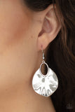 Ruffled Refinery - Silver Earrings Paparazzi