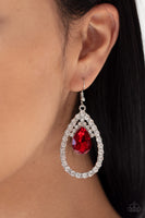 Trendsetting Twinkle - Red Earrings Paparazzi