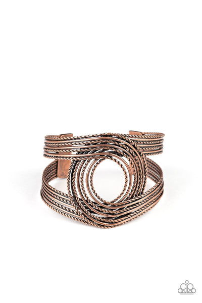 Rustic Coils - Copper Bracelet Paparazzi