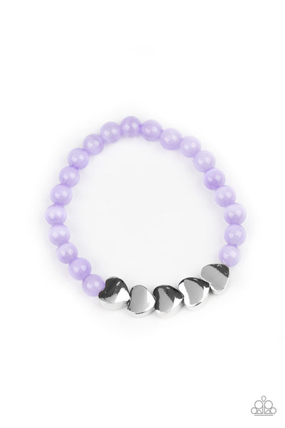 Heart-Melting Glow - Purple Bracelet Paparazzi