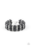 Glowing Glam - Black Bracelet Paparazzi