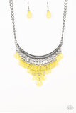 Rio Rainfall - Yellow Necklace Paparazzi