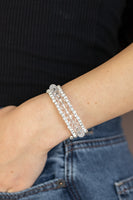 Glam-ified Fashion - White Bracelet Paparazzi