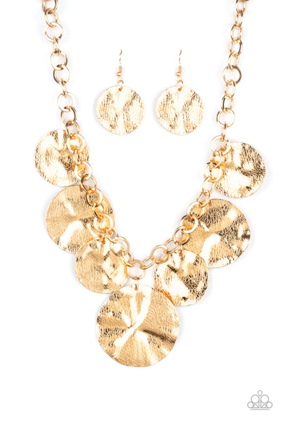 Barely Scratched The Surface - Gold Necklace Paparazzi