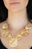 Barely Scratched The Surface - Gold Necklace Paparazzi