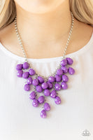 Serenely Scattered - Purple Necklace Paparazzi