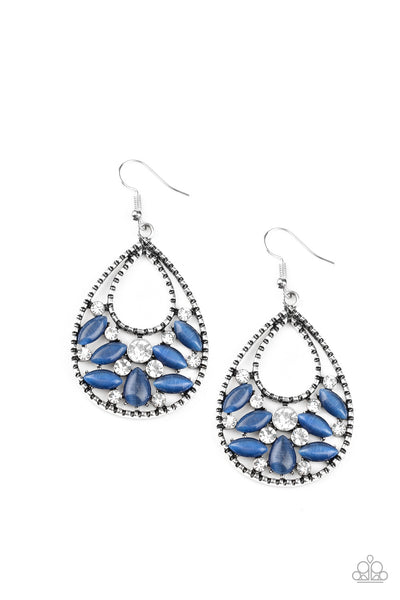 Dewy Dazzle - Blue Earrings Paparazzi