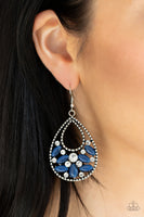 Dewy Dazzle - Blue Earrings Paparazzi