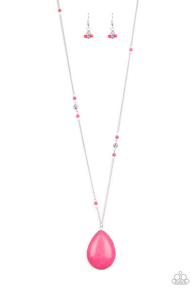 Desert Meadow - Pink Necklace Paparazzi