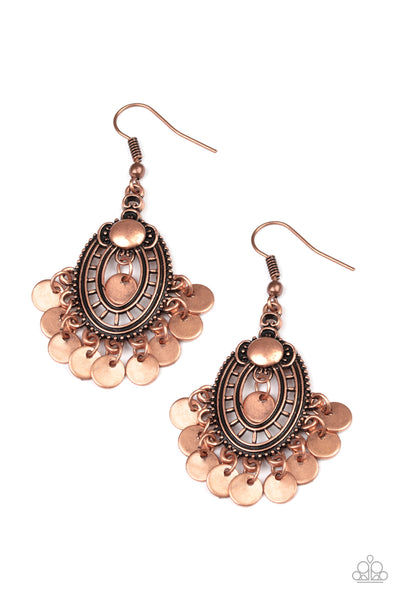 Chime Chic - Copper Earring Paparazzi