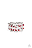 Elegant Effervescence - Red Ring Paparazzi