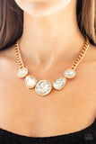All The Worlds My Stage - Gold Necklace Paparazzi