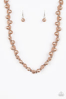 Uptown Opulence - Brown Necklace Paparazzi