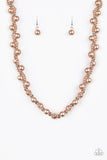 Uptown Opulence - Brown Necklace Paparazzi