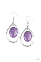 Seasonal Simplicity - Purple Earrings Paparazzi