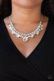 Knockout Queen - White Necklace Paparazzi