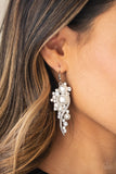 High-End Elegance - White Earrings Paparazzi