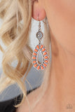 Stone Orchard - Orange Earrings Paparazzi