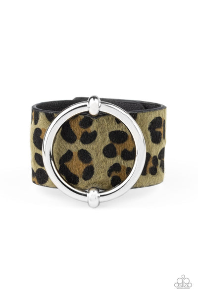 Asking FUR Trouble - Green Urban Bracelet Paparazzi