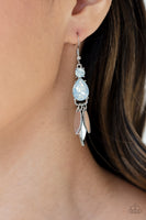 Tropical Tranquility - White Earrings Paparazzi