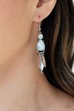 Tropical Tranquility - White Earrings Paparazzi