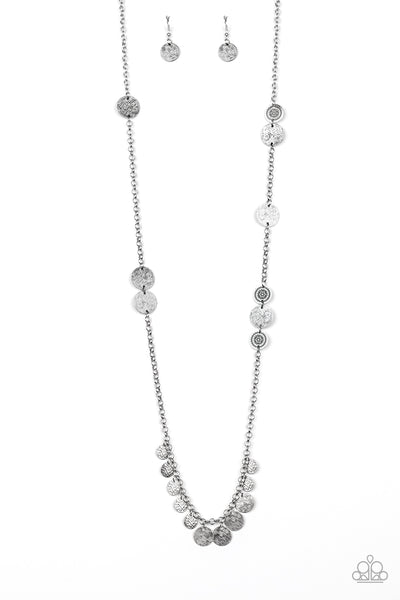 Trailblazing Trinket - Silver Necklace Paparazzi