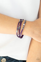 Cut The Cord - Purple Bracelet Paparazzi