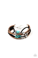 Rocky Mountain Rebel - Blue Bracelet Paparazzi