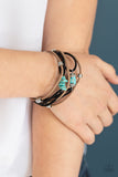 Rocky Mountain Rebel - Blue Bracelet Paparazzi