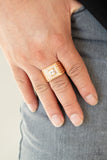 Plunder - Gold Men's Ring Paparazzi