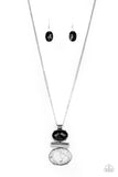 Finding Balance - Black & White Necklace Paparazzi